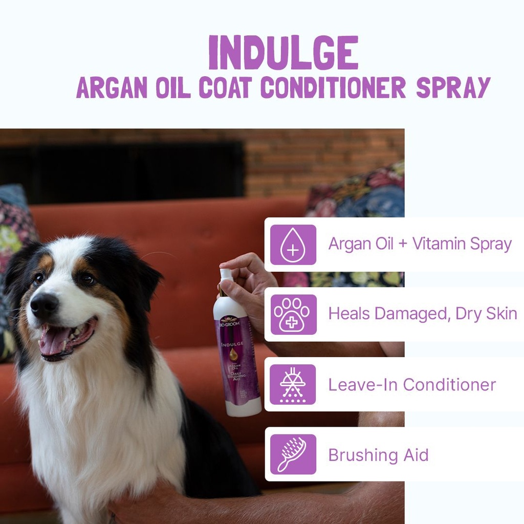 Bio-Groom Indulge™ Argan Oil hoitosuihke 12oz/355 ml