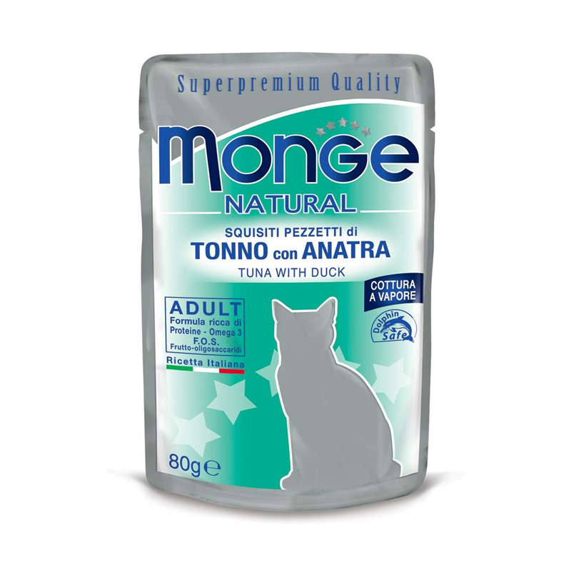 Monge cat adult Natural tonnikala-ankka 80g pouch