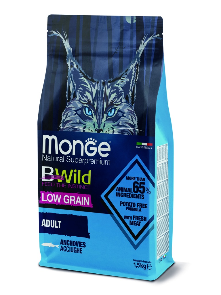 Monge BWild cat anchovies 1,5kg