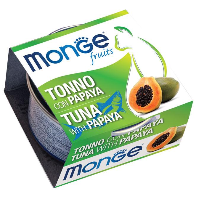 Monge Fruits cat tonnikala - papaija gf 80 g me 24
