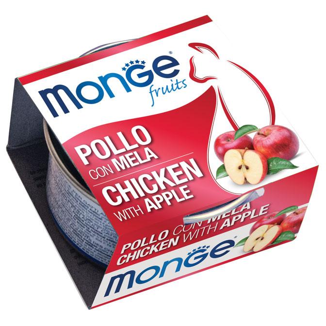 Monge Fruits cat kana - omena gf 80 g me 24