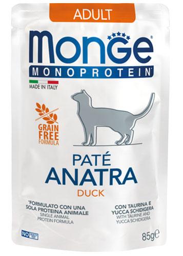 Monge cat adult Monoprotein ankka-peruna 85g pouch
