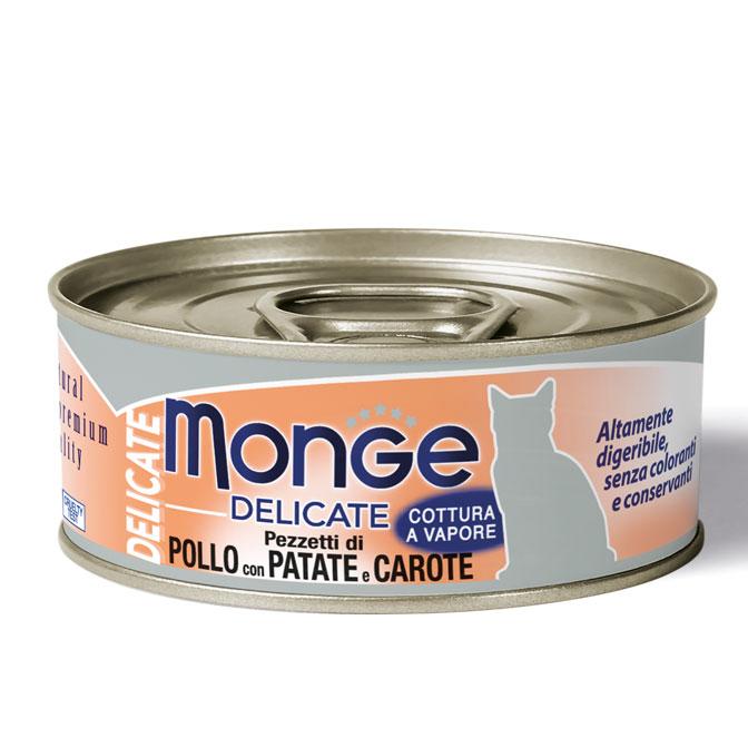 Monge Delicate cat kana-peruna-porkkana 80g prk me24
