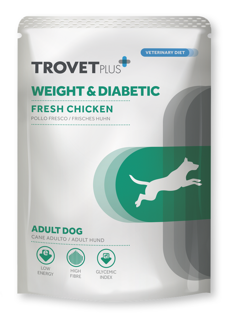 Trovet Plus Pouch Adult Dog Weight & Diabetic 100 gr