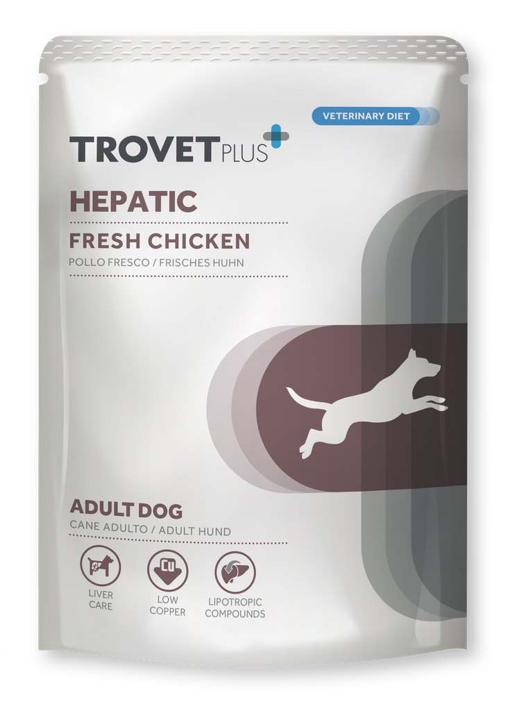 Trovet Plus Hepatic kana koirille pouch 100 g