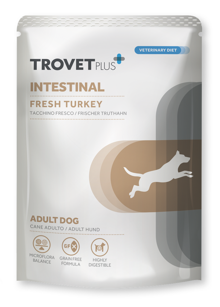 Trovet Plus Intestinal kalkkuna koirille pouch 100 g