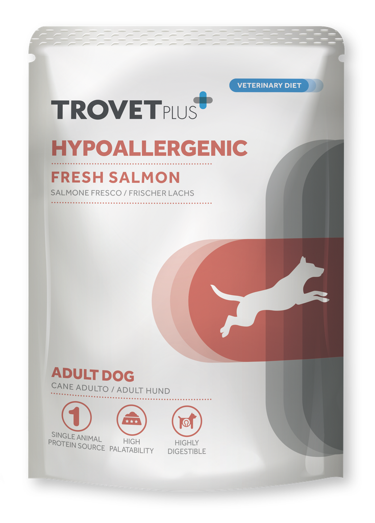 Trovet Plus Hypoallergenic lohi koirille pouch 100 g