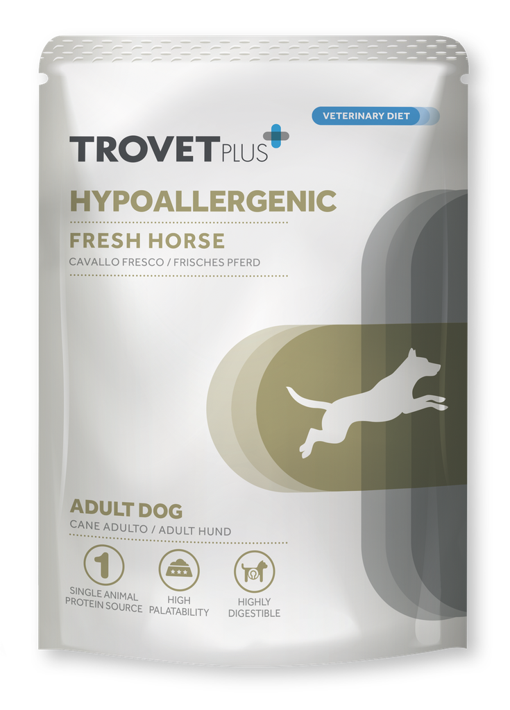 Trovet Plus Hypoallergenic hevonen koirille pouch 100 g