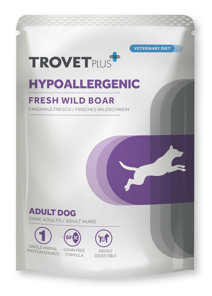 Trovet Plus Pouch Adult Dog Hypoallergenic Villisika 100 gr