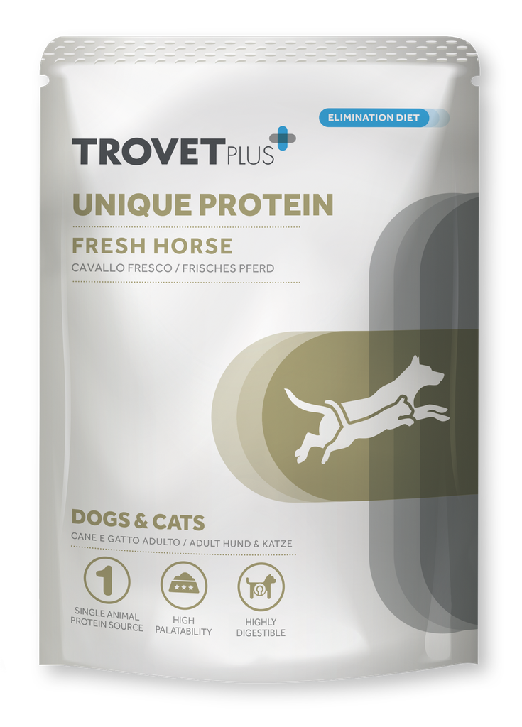 Trovet Plus Unique Protein hevonen koirille ja kissoille pouch 100 g
