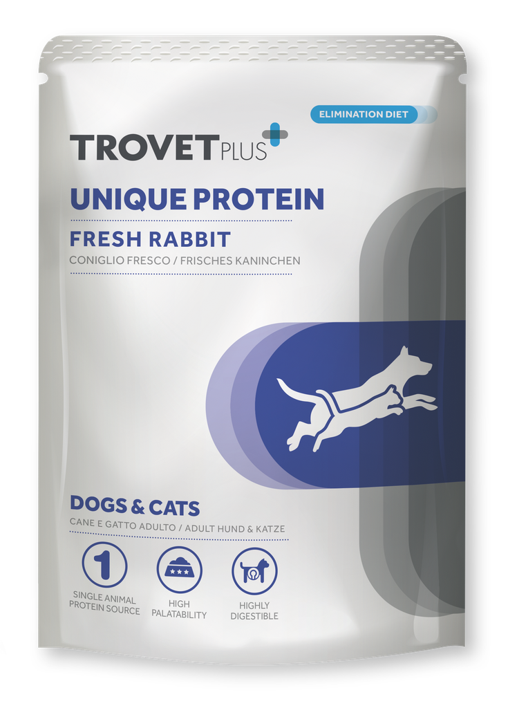 Trovet Plus Unique Protein kani koirille ja kissoille pouch 100 g