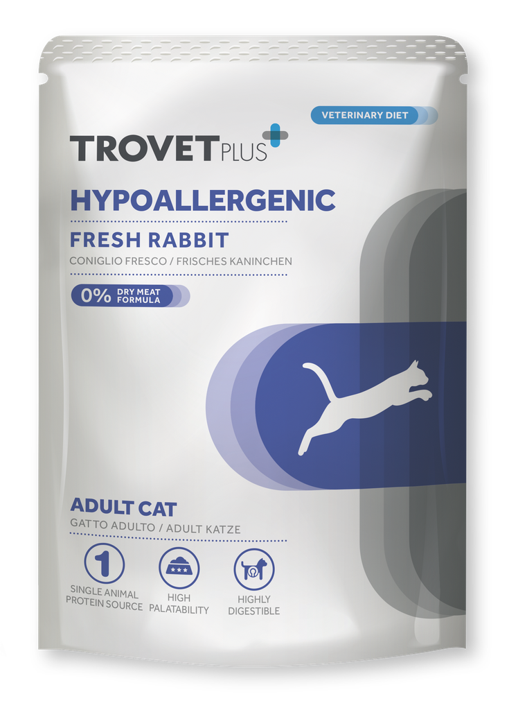 Trovet Plus Pouch Adult Cat Hypoallergenic Jänis 85 grs