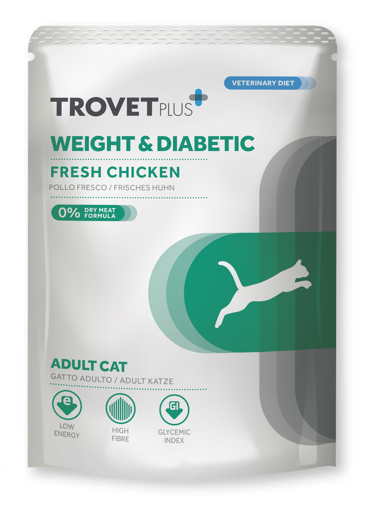 Trovet Plus Pouch Adult Cat Weight & Diabetic 85 g