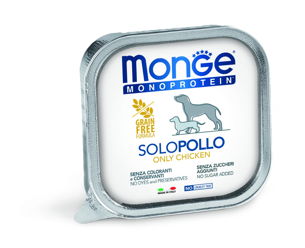 Monge dog adult Monoprotein kana 150g vuoka