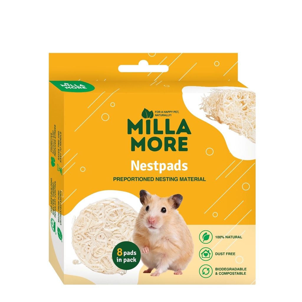 Millamore Nestpads 8kpl Pesämateriaali