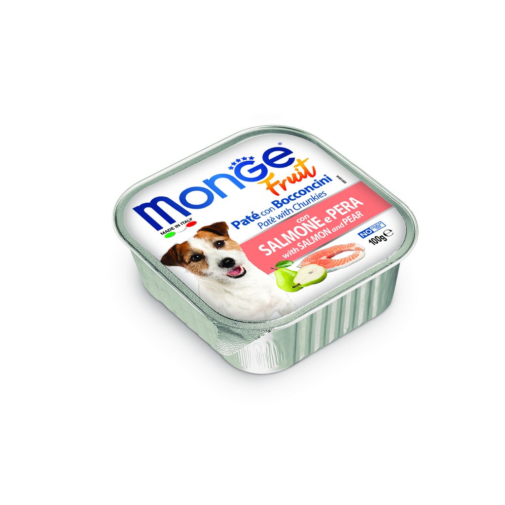 Monge dog adult Fruit Lohi-päärynä 100g