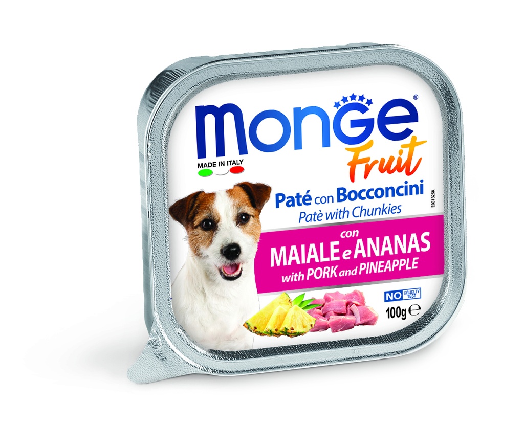 Monge dog adult Fruit Kinkku-ananas 100g