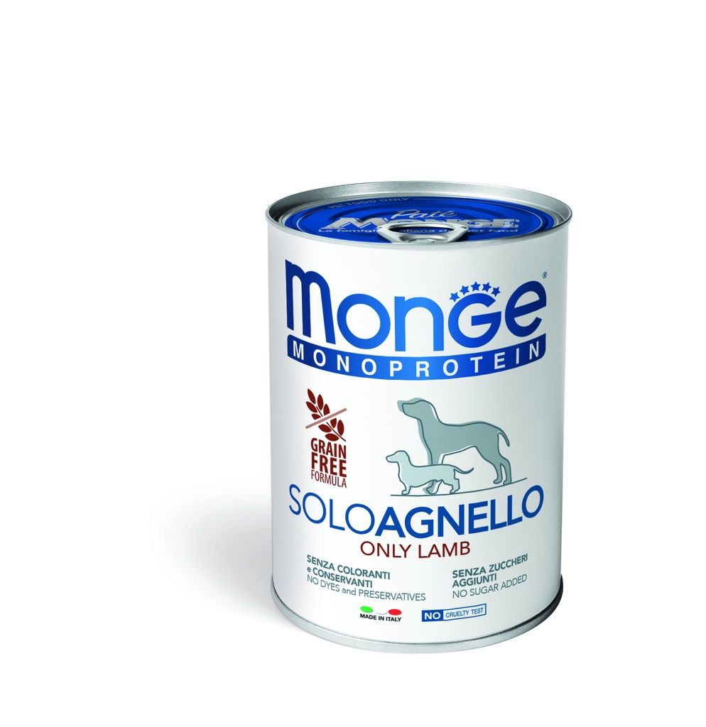 Monge dog adult Monoprotein Lammas 400g