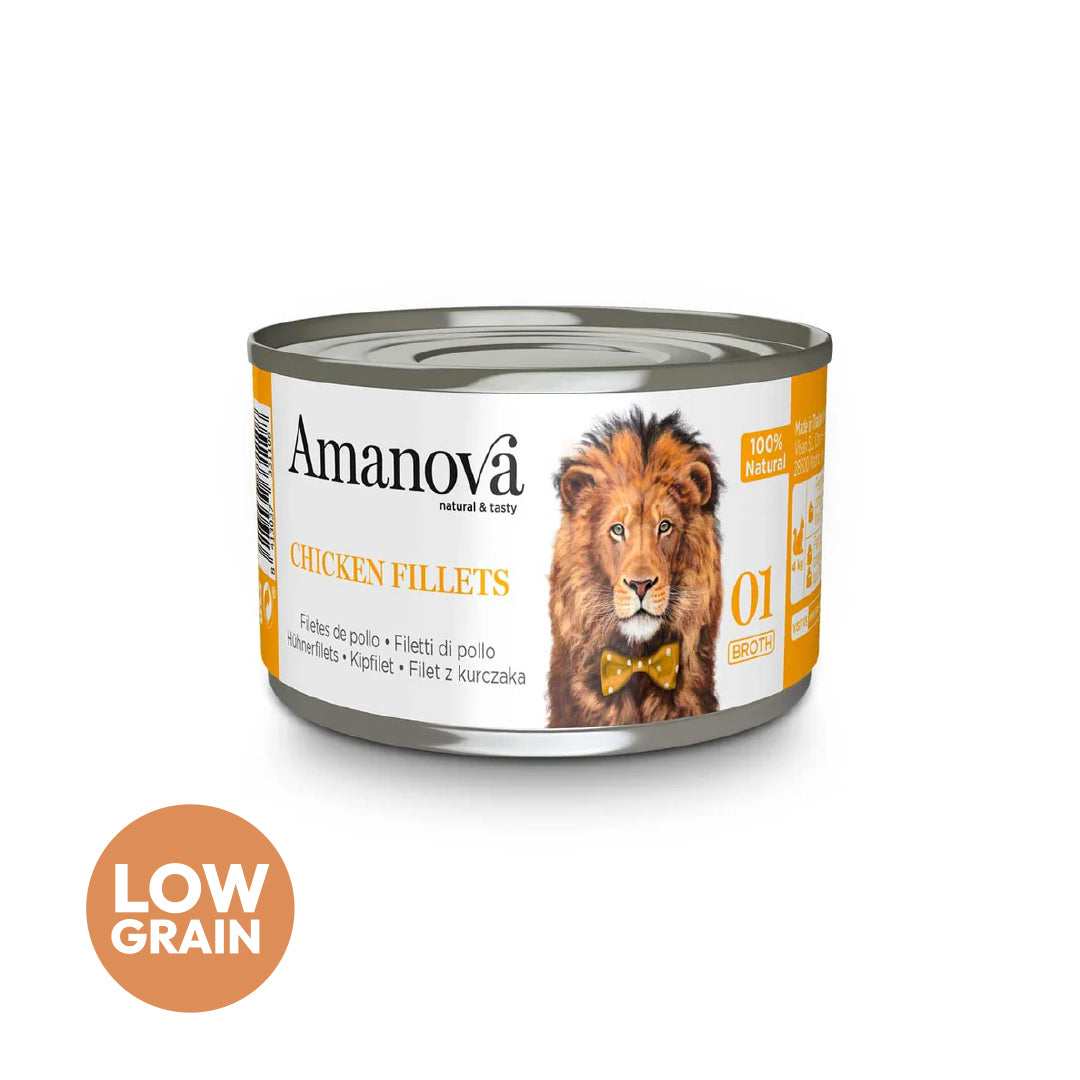 Amanova cat adult 01 chicken fillet in broth 70 g can