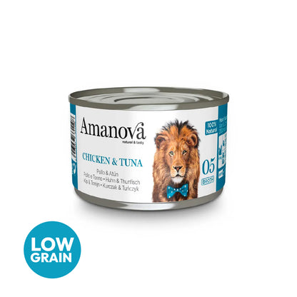 Amanova cat adult 05 chicken & tuna in broth 70 g can