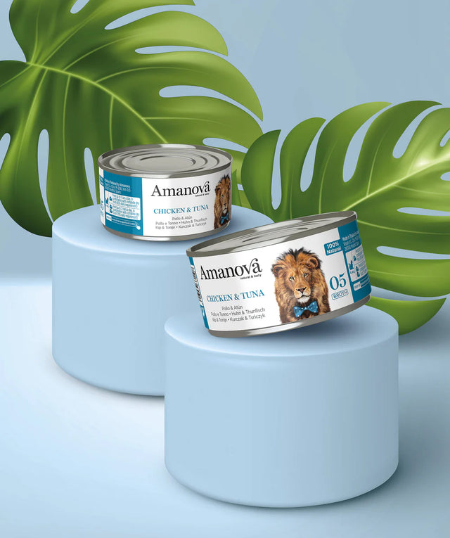 Amanova cat adult 05 chicken & tuna in broth 70 g can