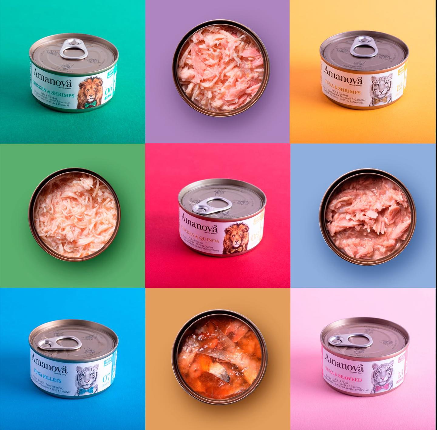 Amanova cat adult 13 tuna & seaweed in jelly 70 g can