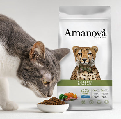 Amanova cat adult Jänes & kõrvits teraviljavaba 1,5 kg