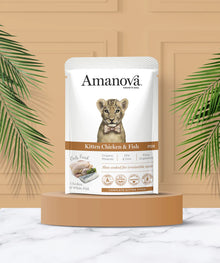 Amanova cat kitten Chicken & fish 85 g pouch