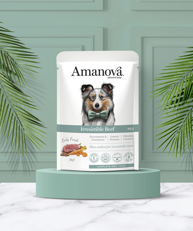 Amanova dog adult Irresistable beef 100 g pouch