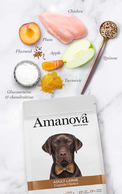 Amanova dog adult large Exquisite kana & kinoa 12 kg