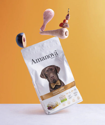 Amanova dog adult large Exquisite kana & kinoa 12 kg