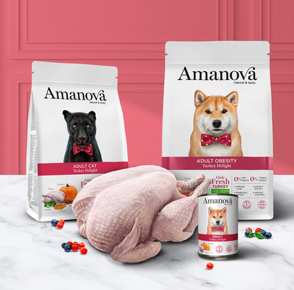 Amanova dog adult Obesity Turkey & Quinoa 10 kg