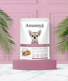 Amanova dog adult Tasty Salmon & Turkey 300 g pouch