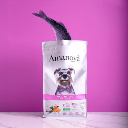Amanova dog senior Mature fish & quinoa 10 kg