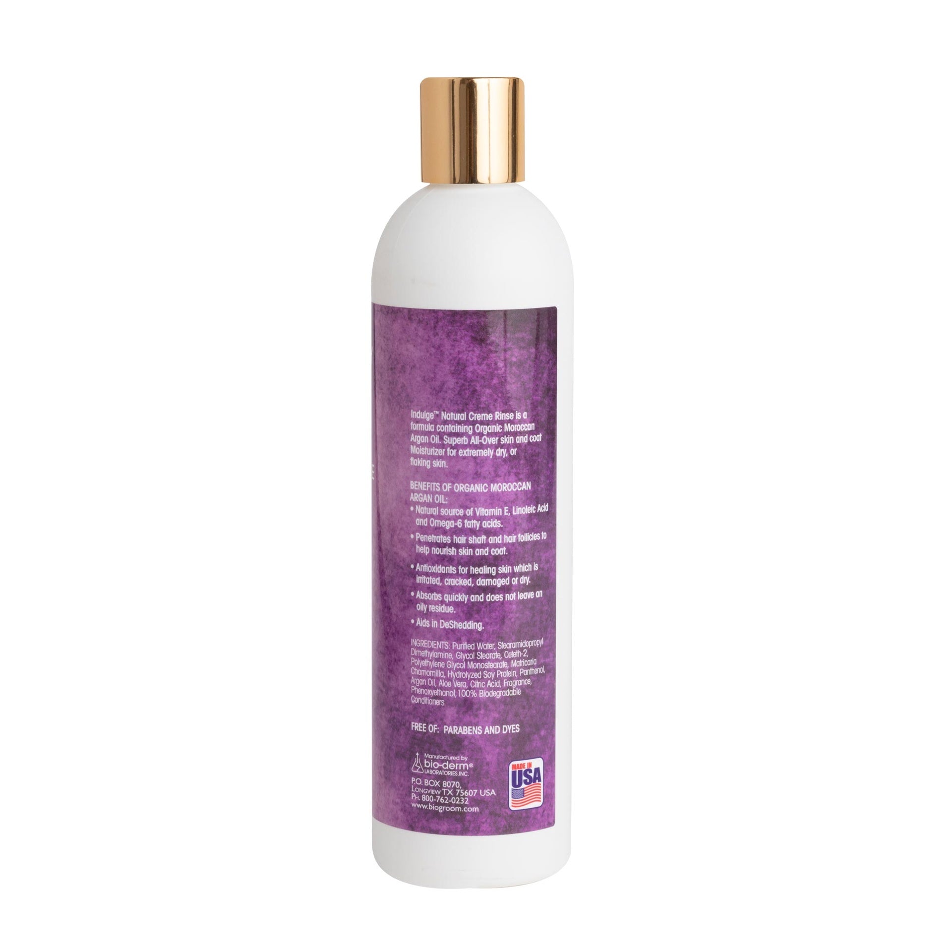 Bio-Groom Indulge™ Argan Oil conditioner 8oz/236ml