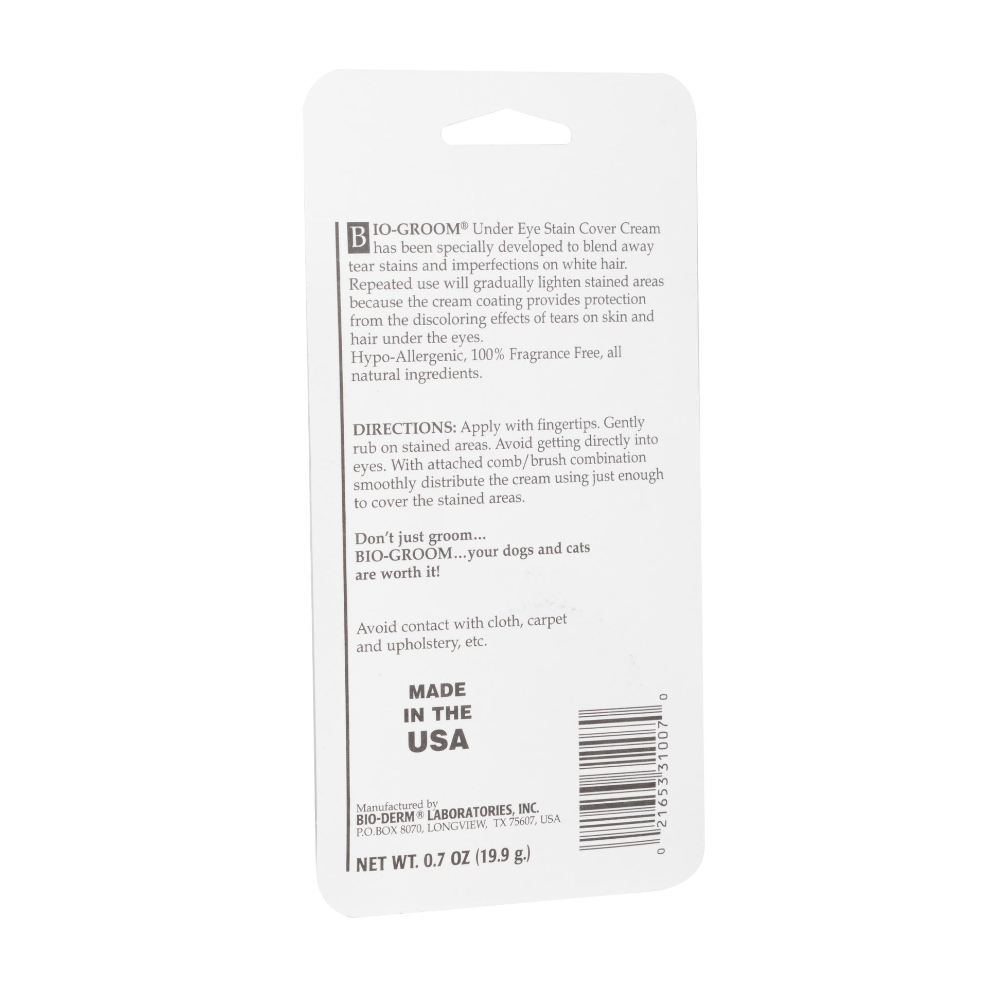 Bio-Groom Stain Free cream for tear duct removal 0,7oz/19,9g