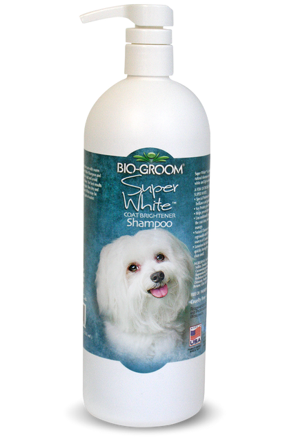Bio-Groom Super White™ shampoo 32oz/946 ml pump bottle