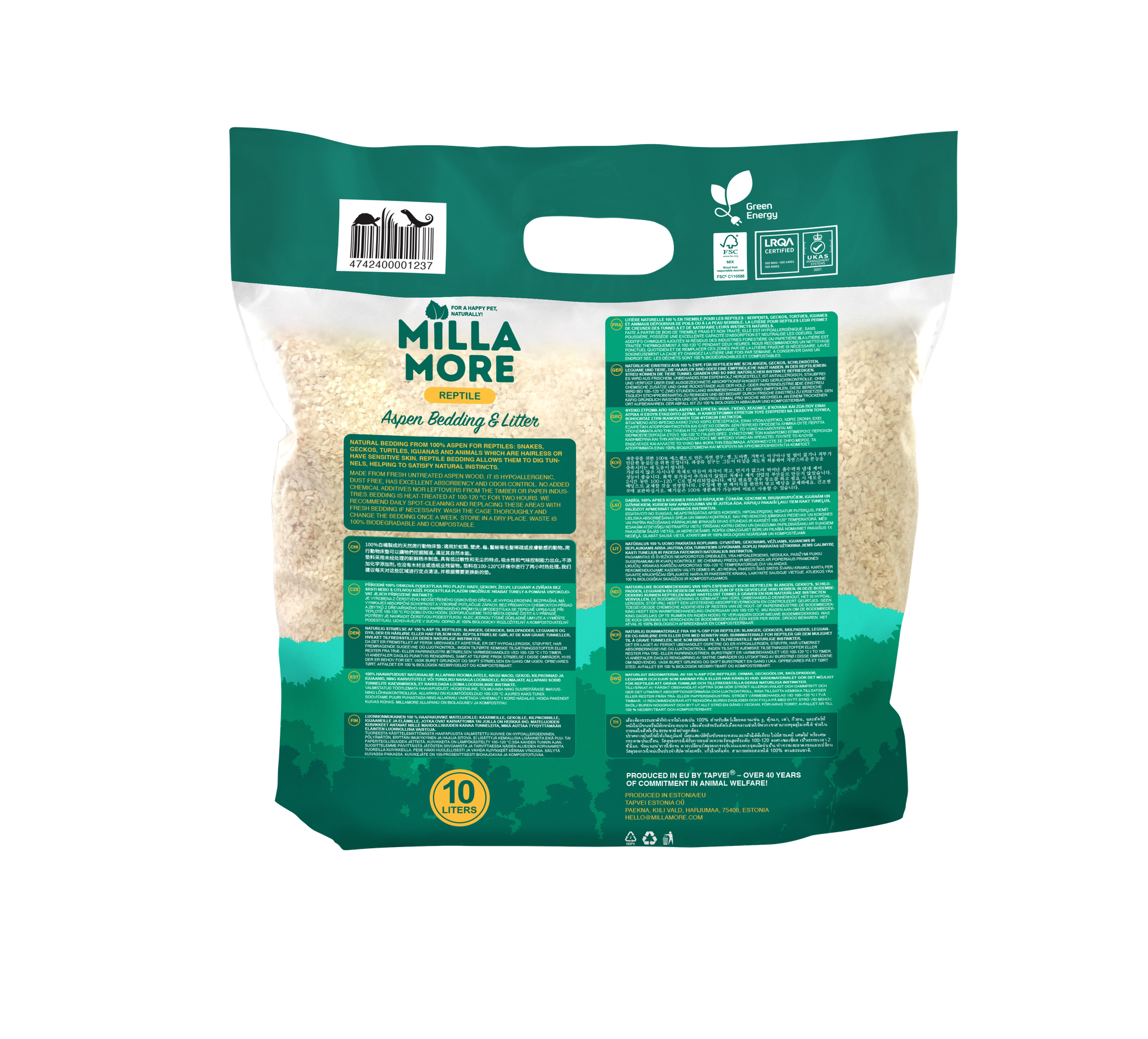 Millamore Reptile Bedding 10L 