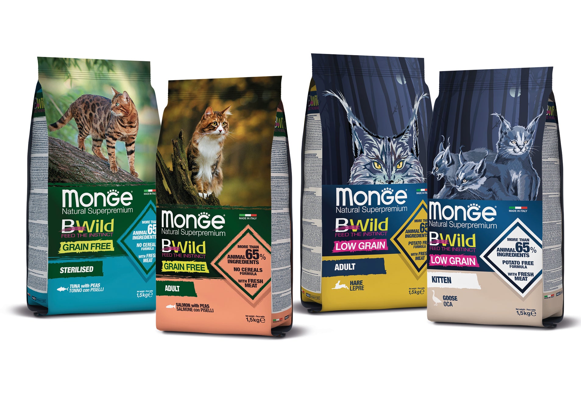 Monge cat adult BWild anchovies 1,5kg