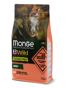 Monge Cat Adult BWild Grain Free Salmon-Pea 1.5 kg