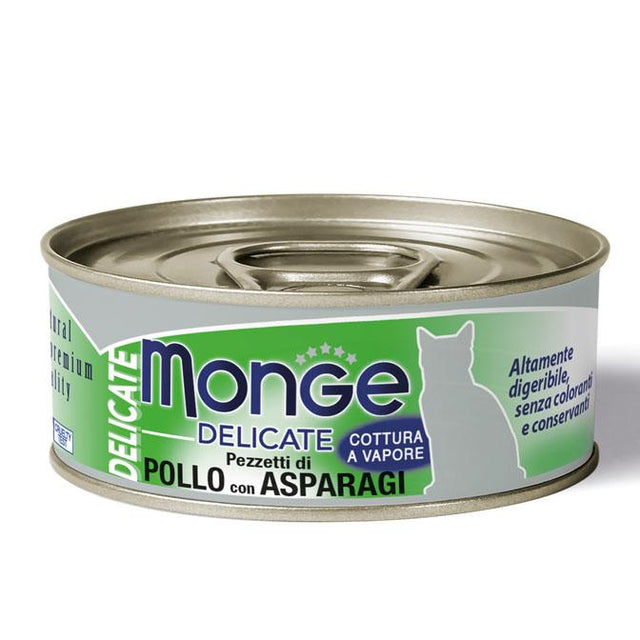 Monge cat adult Delicate Chicken-Asparagus 80g can