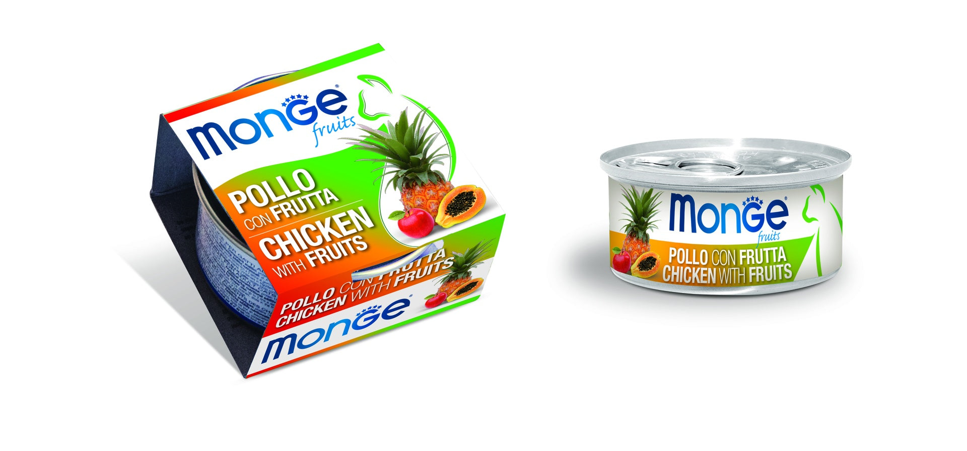 Monge cat adult Fruits Chicken-Fruits 80g can