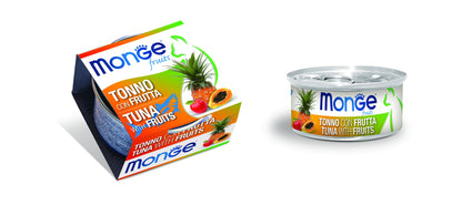 Monge cat adult Fruits Tuna-Fruits 80g can