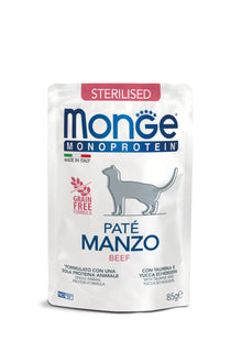 Monge cat adult Monoprotein nötkött 85g pouch