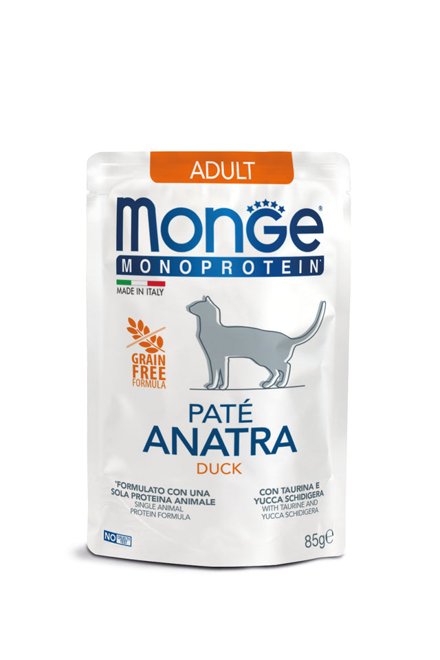 Monge cat adult Monoprotein Duck & Potato 85g pouch