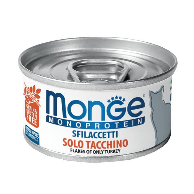 Monge cat adult Monoprotein Turkey 80g can