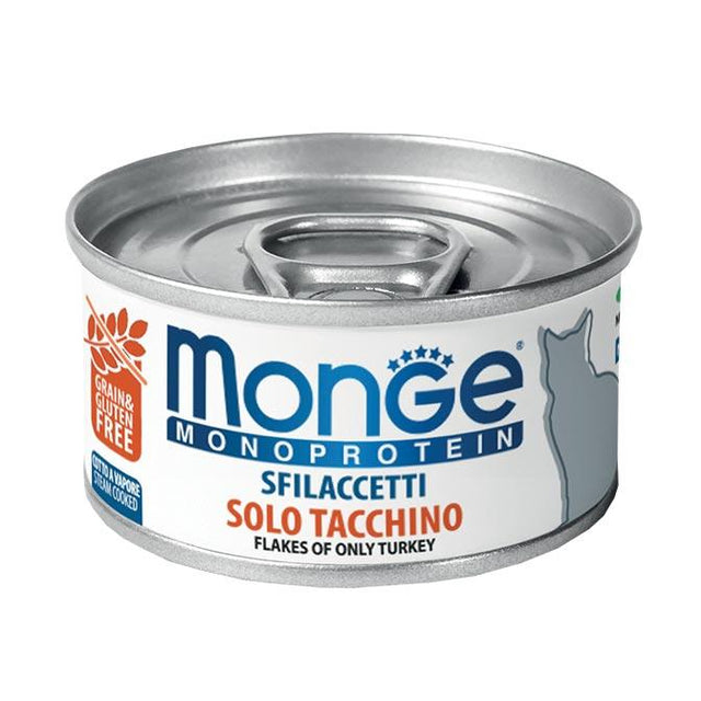 Monge cat adult Monoprotein Turkey 80g can