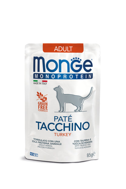 Monge cat adult Monoprotein turkey 85g pouch