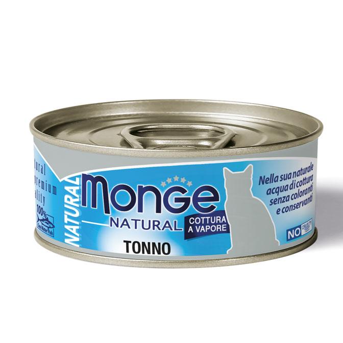 Monge cat adult Natural Tuna 80g can