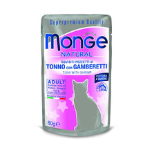 Monge cat adult Natural tonfisk-räka 80g påse